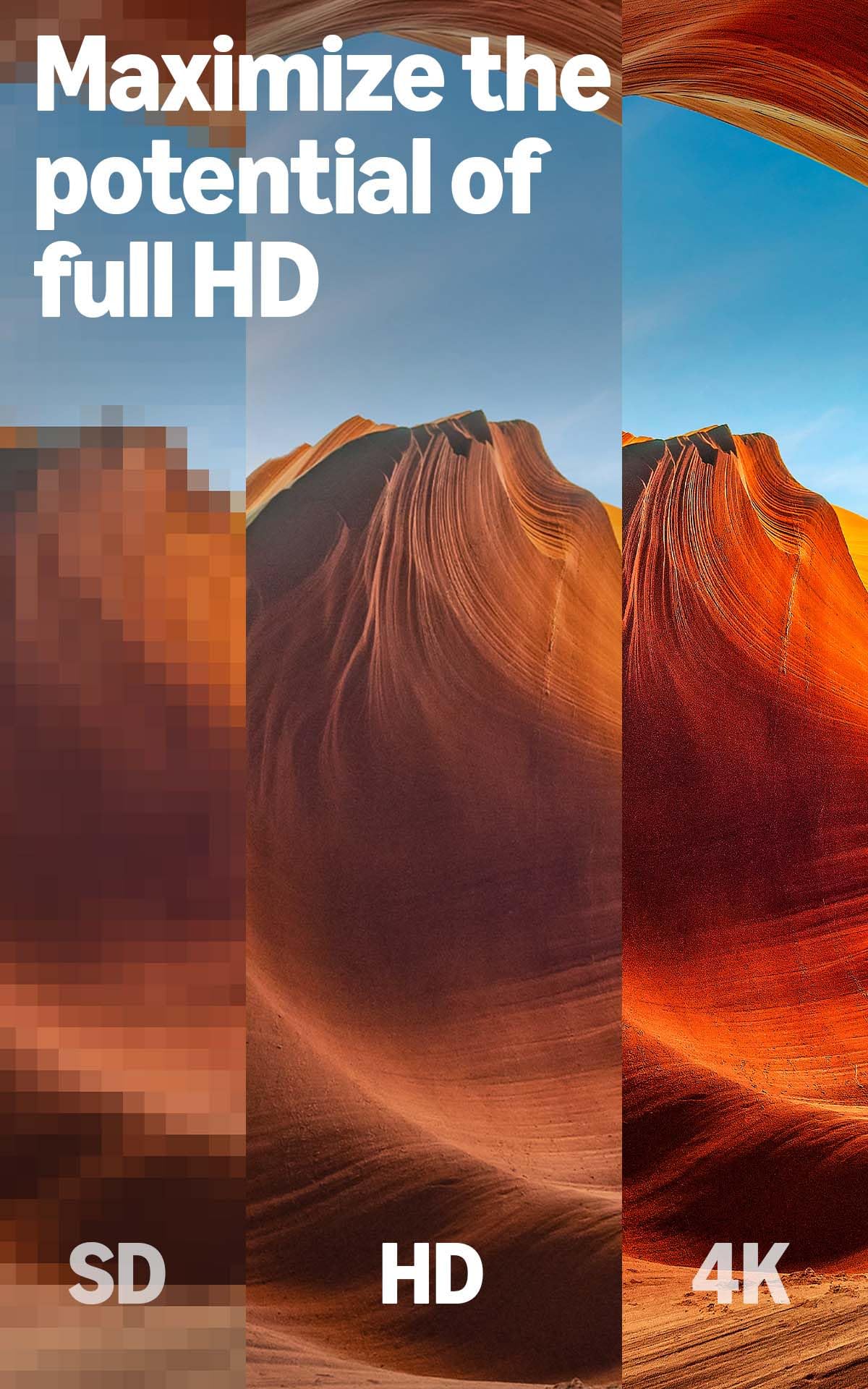 Streaming media player for HD TVs