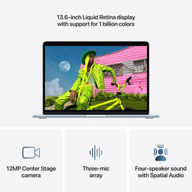 Close-up of Apple MacBook Air Liquid Retina display