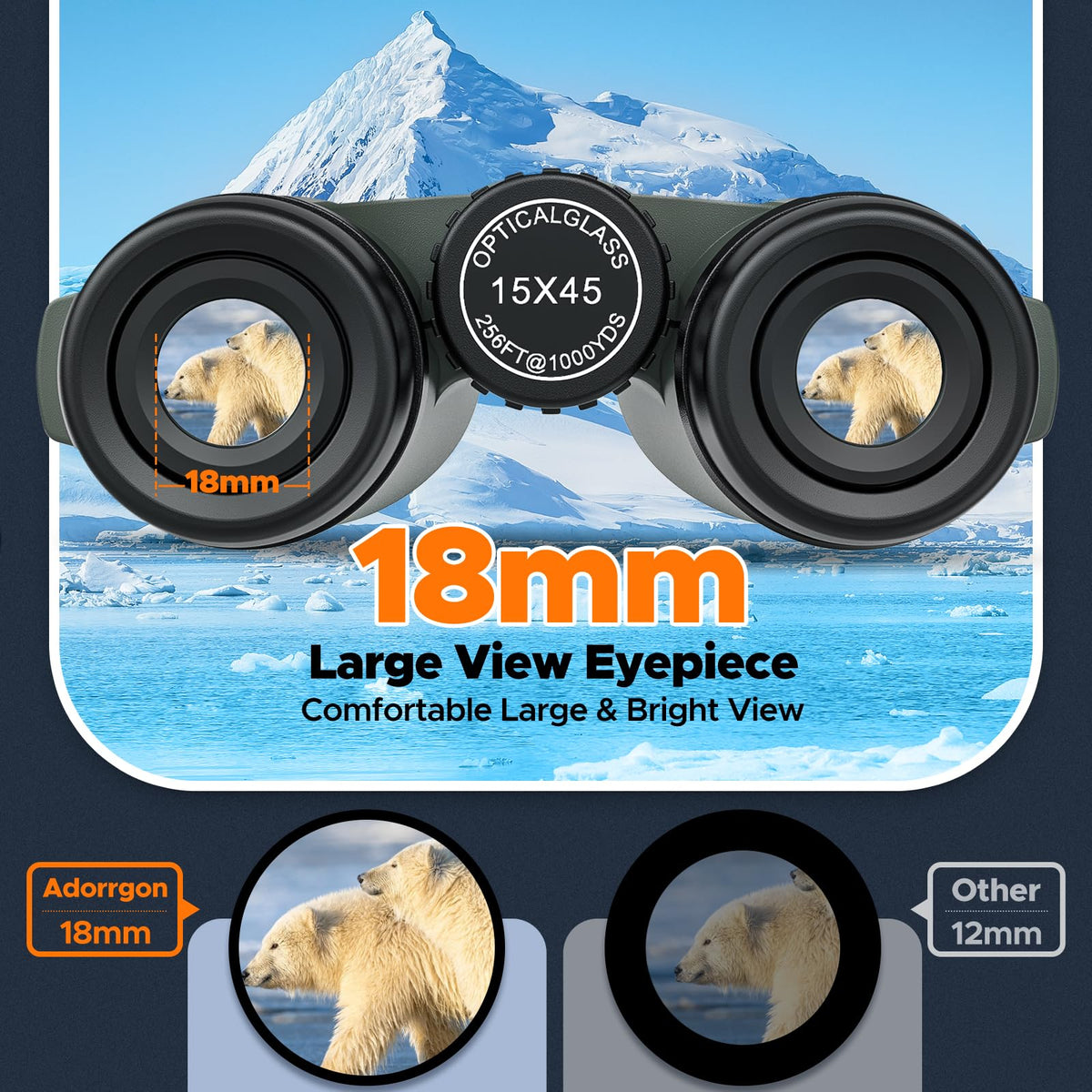 Lightweight Adorrgon binoculars for bird watching