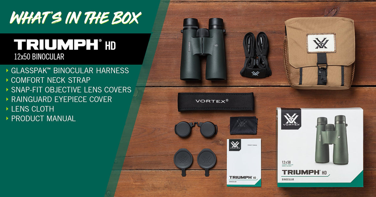 Vortex Triumph HD Binoculars demonstrating shockproof design