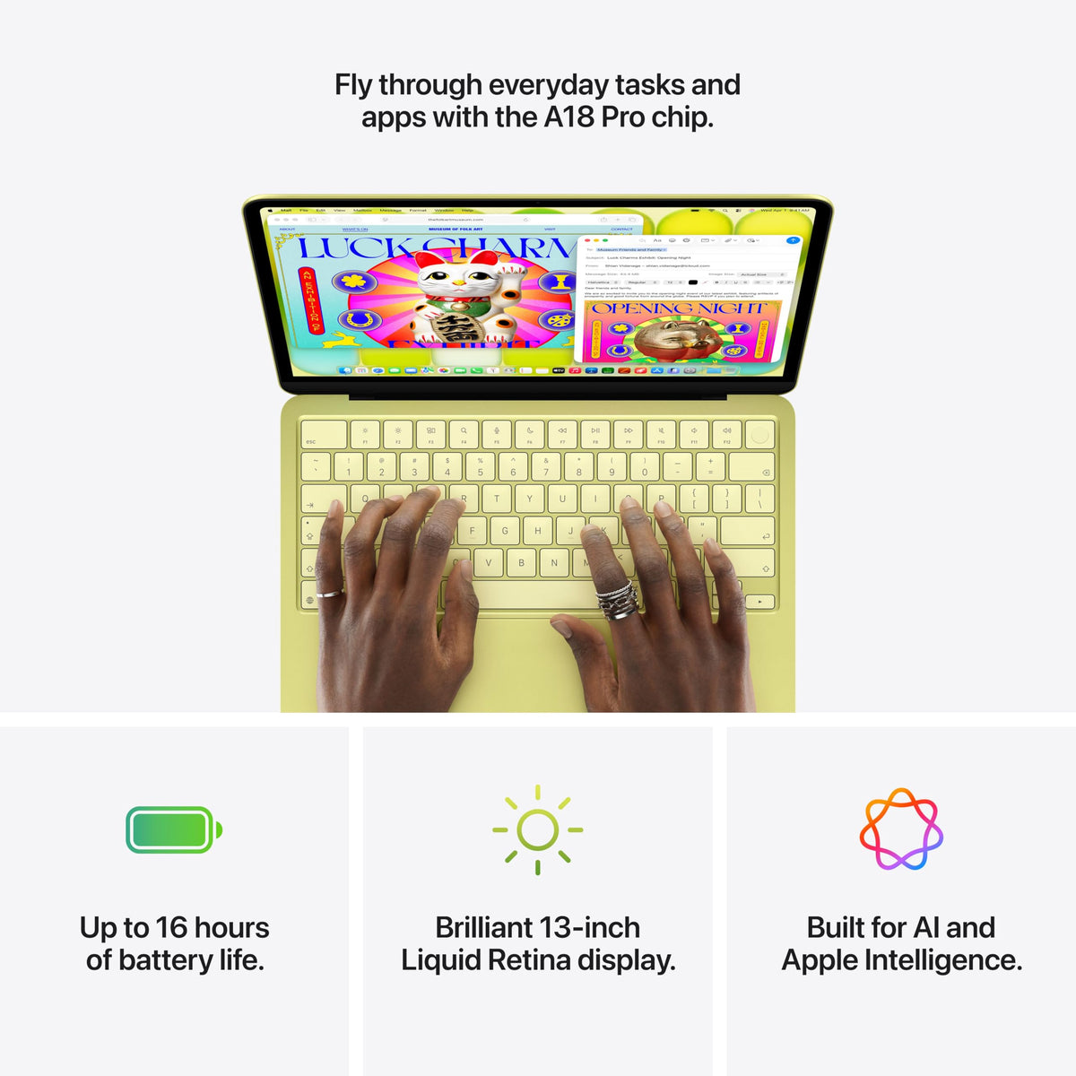 1080p FaceTime HD camera integrated in Apple MacBook Neo