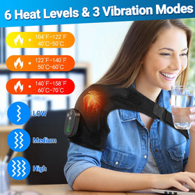 Portable YUANBO shoulder massager in use