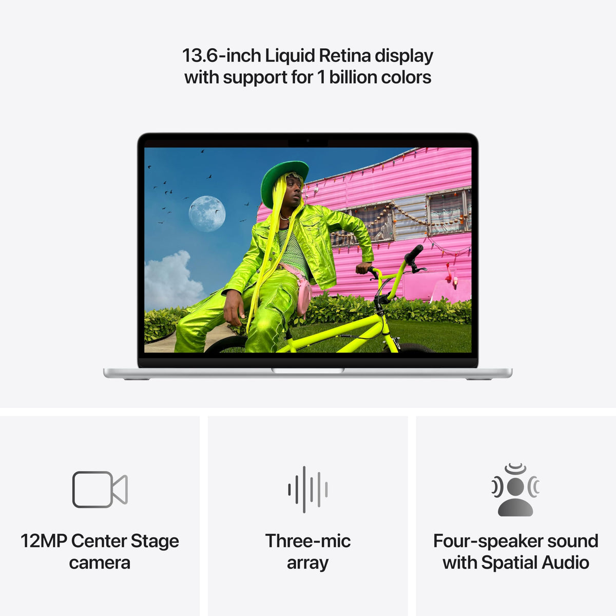 Apple MacBook Air connected to external displays