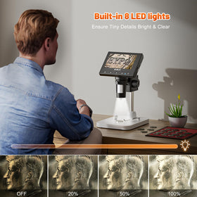 Elikliv microscope connected to a laptop